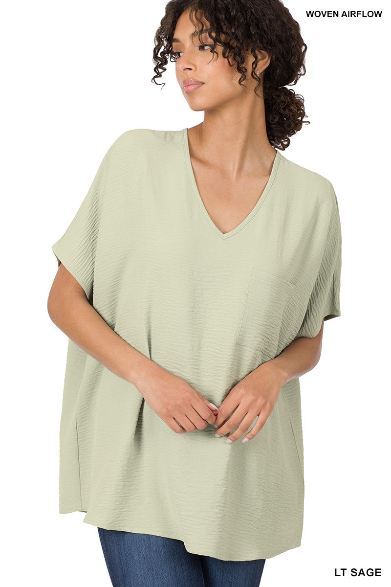Airflow dolman sleeve top