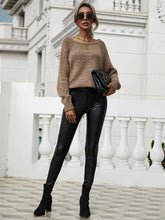 Load image into Gallery viewer, Long sleeve round neck sweater (taupe)
