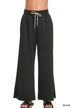 Load image into Gallery viewer, Scuba Drawstring Pants Black
