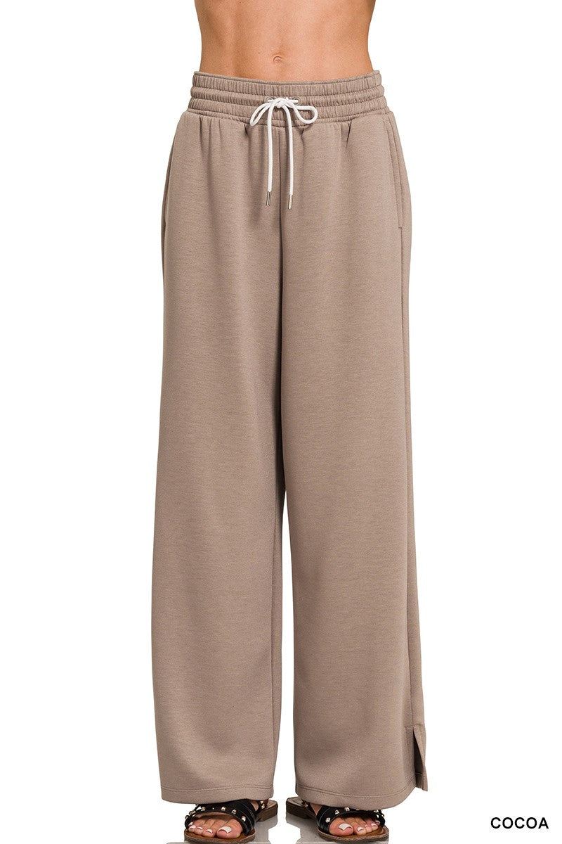 Scuba Drawstring Pants Cocoa