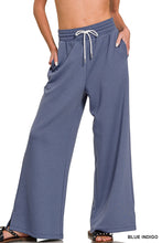 Load image into Gallery viewer, Scuba Drawstring Pants Blue Indigo
