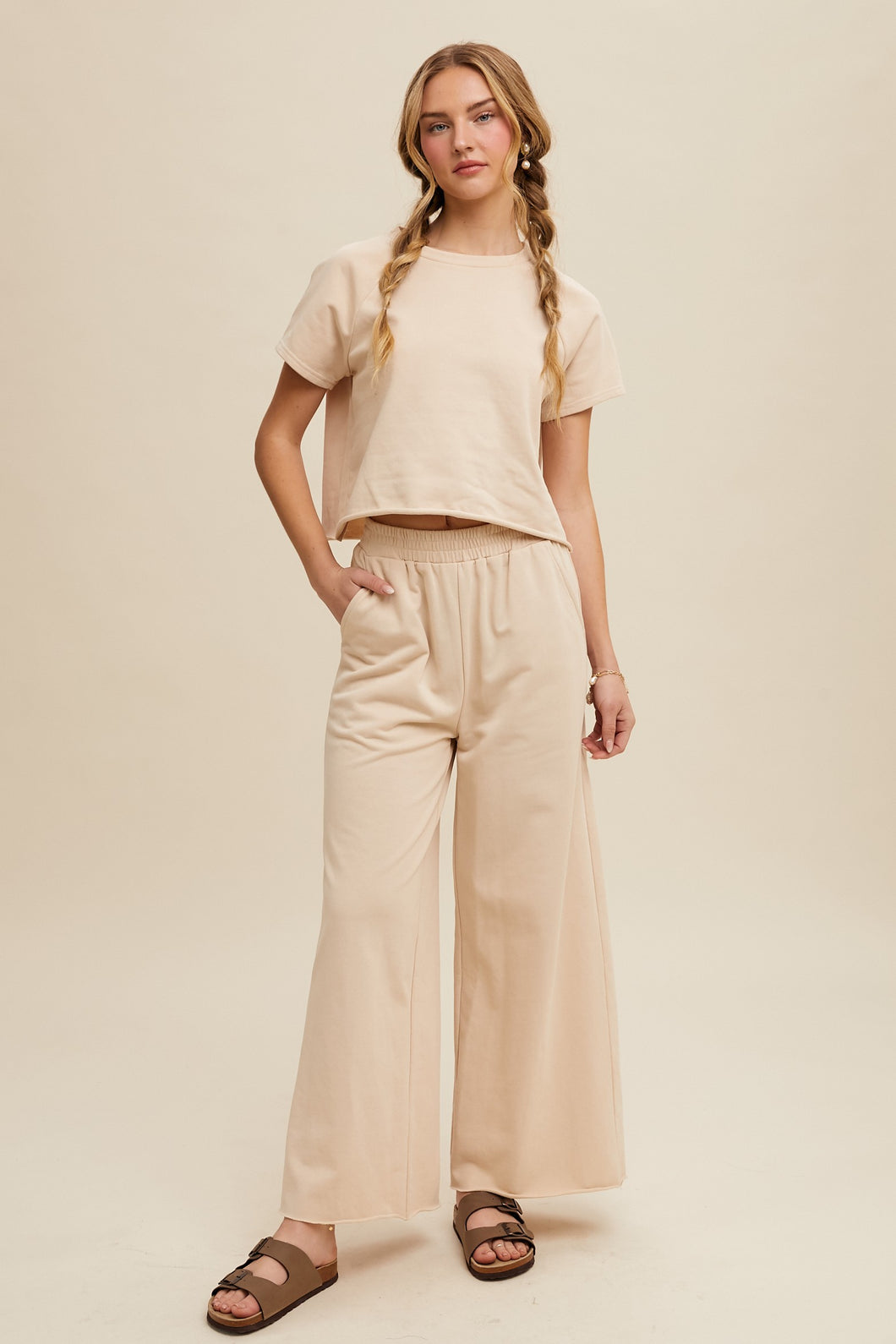 Relaxed Fit Lounge Set  Natural