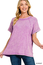Load image into Gallery viewer, Washed Ribbed Top B Violet
