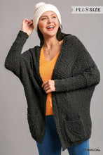 Load image into Gallery viewer, Open Front Over sized Cardigan Sweater with Pockets

