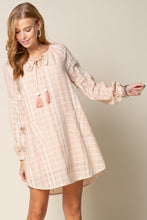 Load image into Gallery viewer, Bishop Sleeve Shirt Dress in Salmon or Denim
