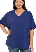 Load image into Gallery viewer, Airflow Dolman Sleeve Top (Small to 3XL) lt. navey

