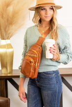 Load image into Gallery viewer, Allana Sling Pack Crossbody Bag in Camel or Black
