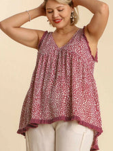 Load image into Gallery viewer, Umgee Rose Tie Back Top in Small to 2XL
